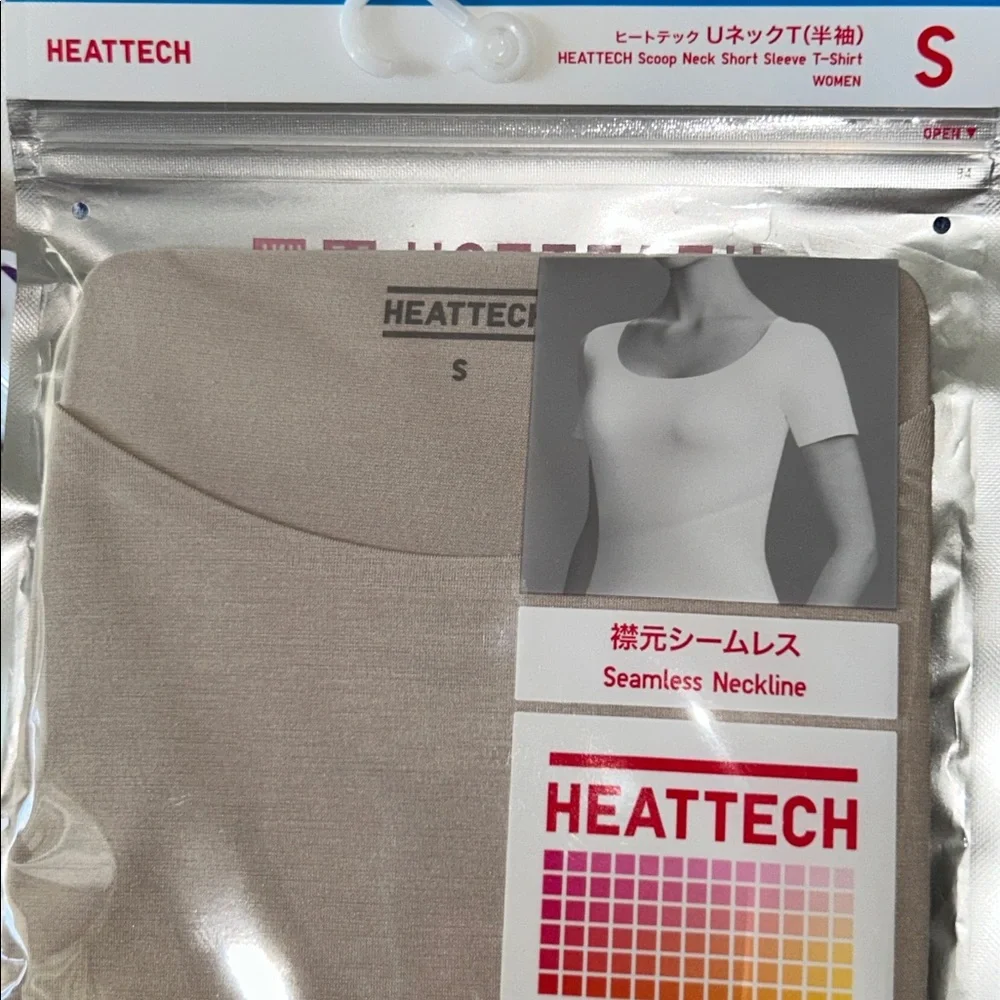 Brand New in Packaging Uniqlo HEATTECH Scoop Neck Short-Sleeve T-Shirt - Picture 2 of 7